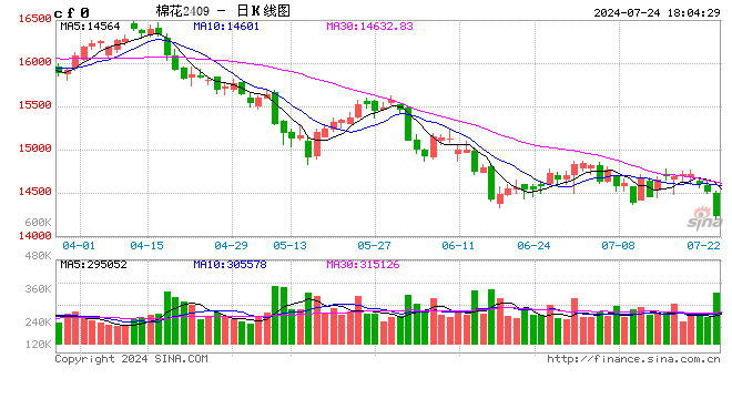 光大期货0724热点追踪：棉花破位下探，释放了什么信号？  第2张