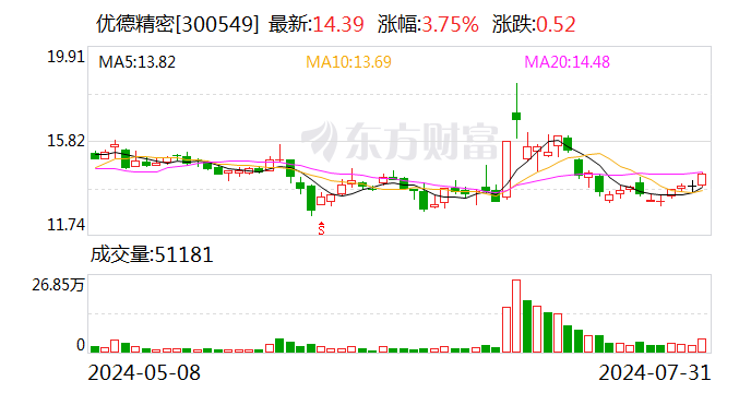 优德精密：累计获得政府补助2734032.56元  第1张