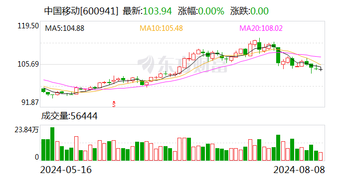 中国移动回应上半年收入增速放缓：公司转型升级还需时间调整  第1张