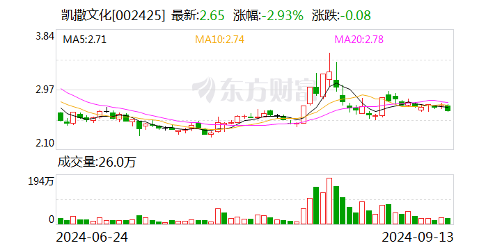 虚增利润，凯撒文化“戴帽”，6高管被罚1300万  第1张