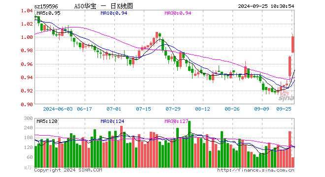 继续涨！沪指一举拿下2900点！A50龙头全线上涨，A50ETF华宝（159596）上探3%站上半年线  第1张