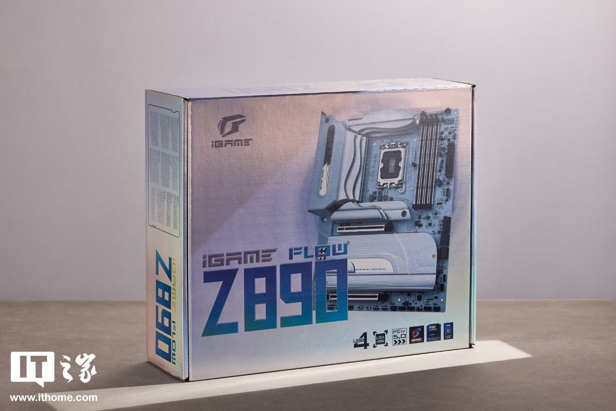 【IT之家开箱】iGAME Z890 FLOW V20 主板图赏：纯白美学加持，延续波普艺术风格  第1张