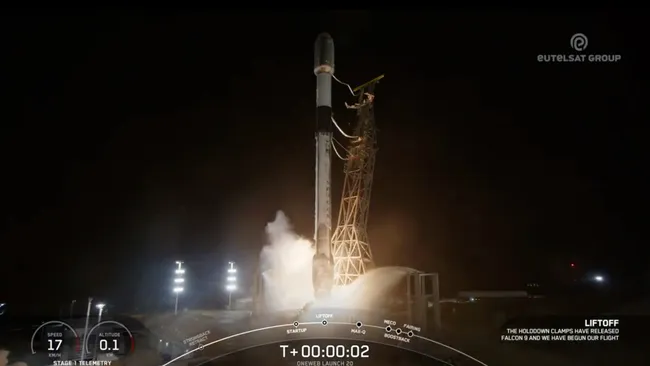 SpaceX 完成今年第 100 次轨道发射，为 OneWeb 发射 20 颗卫星  第1张