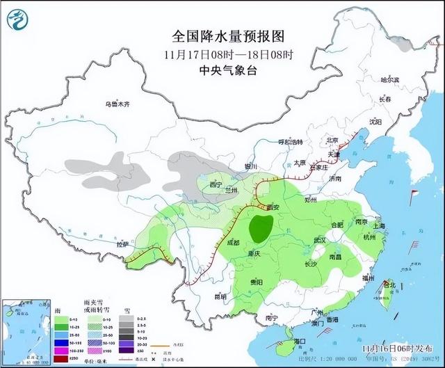 冷冷冷！大风＋降温都来了！全国冰冻线进程图出炉，这些地方雨雪天气持续在线  第3张