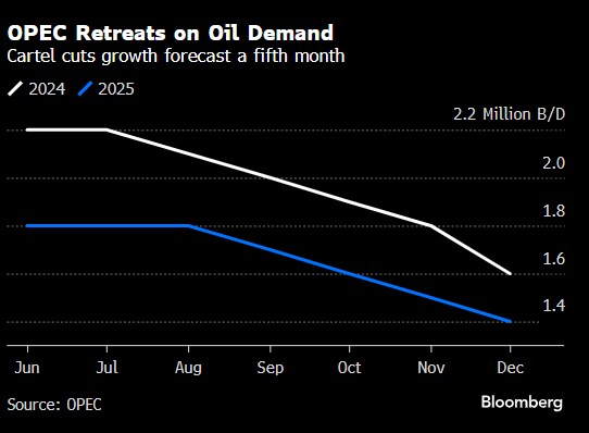 OPEC对2024年全球石油需求预测作出迄今最大幅度的下调  第2张