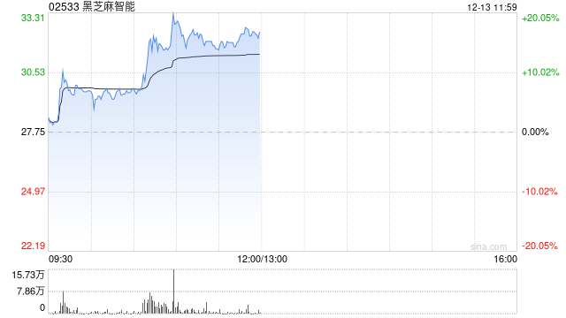 黑芝麻智能早盘涨逾6% 近日获调入港股通名单  第1张