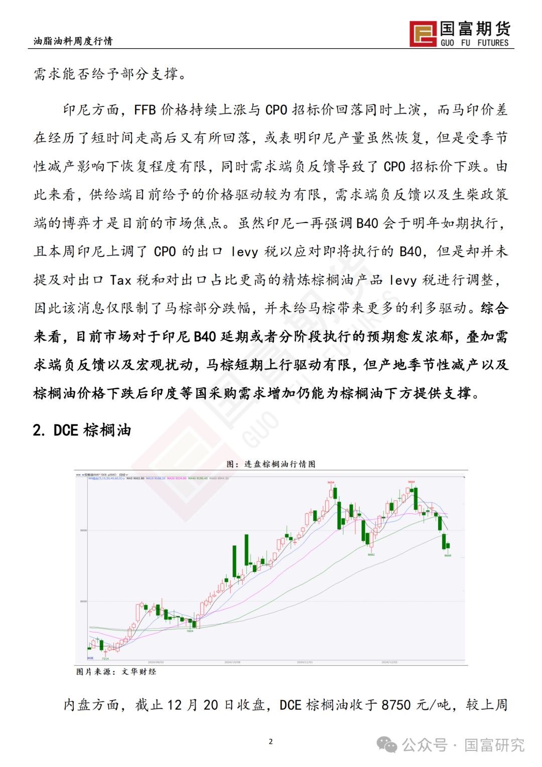 【国富棕榈油研究周报】政策博弈加剧，棕榈油回吐升水  第5张