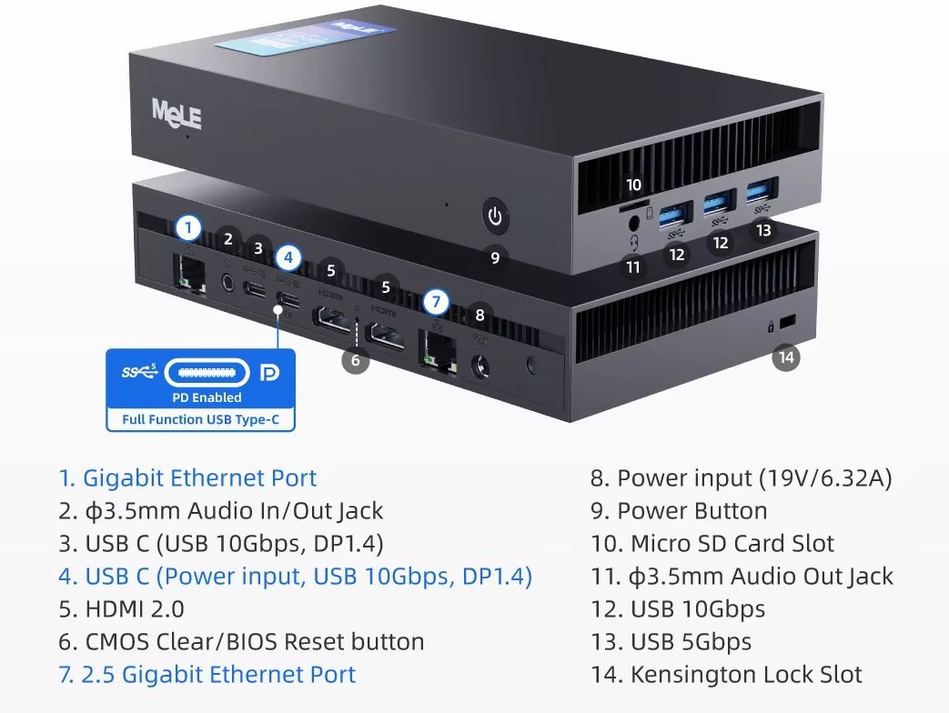 Overclock X5 登场：MeLE 首款 45W 处理器迷你电脑、双网口，起价 385 美元  第6张