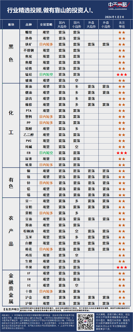 中天策略:1月2日市场分析  第3张