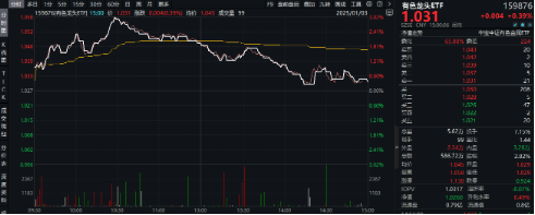 有色蓄势高飞！有色龙头ETF（159876）盘中逆市涨超3%！铜、金、铝携手上攻，北方铜业涨停封板  第2张