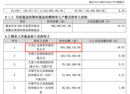 中央汇金，加仓！  第2张