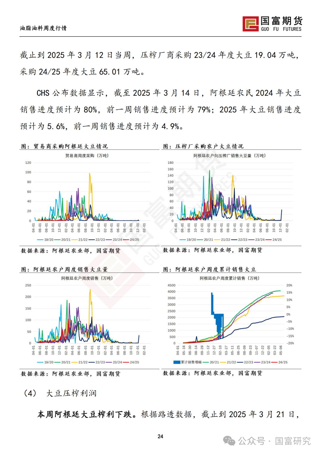 【国富豆系研究周报】豆系价格承压，关注大豆进口节奏  第26张